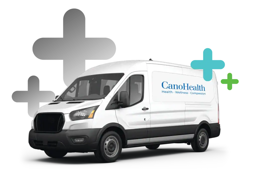 A Cano Health van used for rides to appointments.